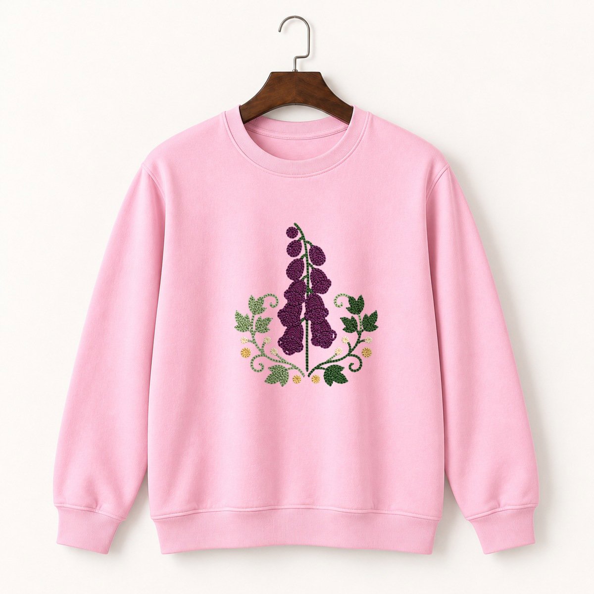 Foxglove Flower Crewneck Sweatshirt 4