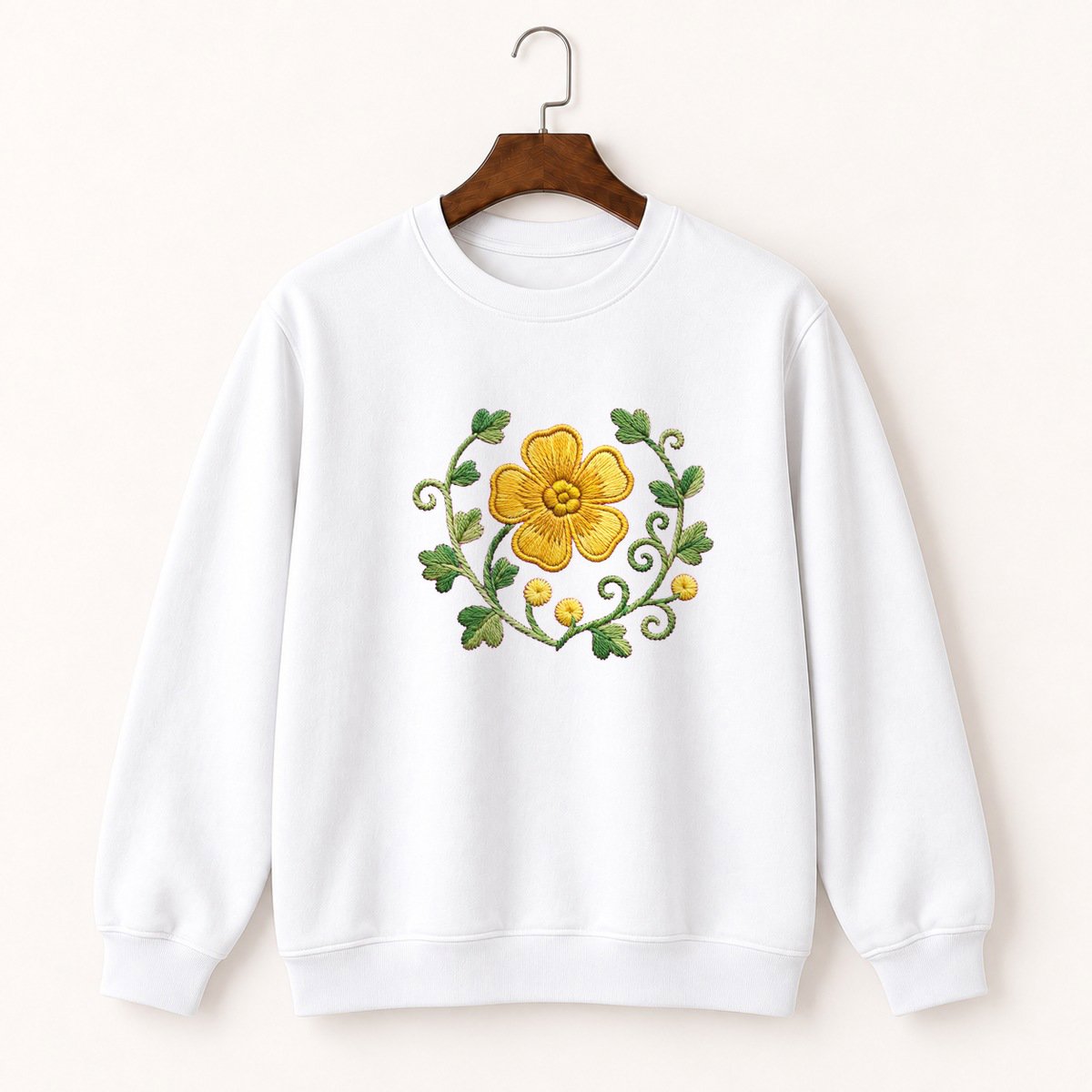 Buttercup Flower Crewneck Sweatshirt 5