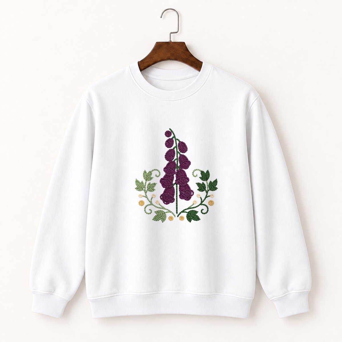 Foxglove Flower Crewneck Sweatshirt 5
