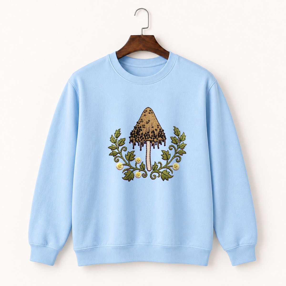 Ink Cap Mushroom Crewneck Sweatshirt 1