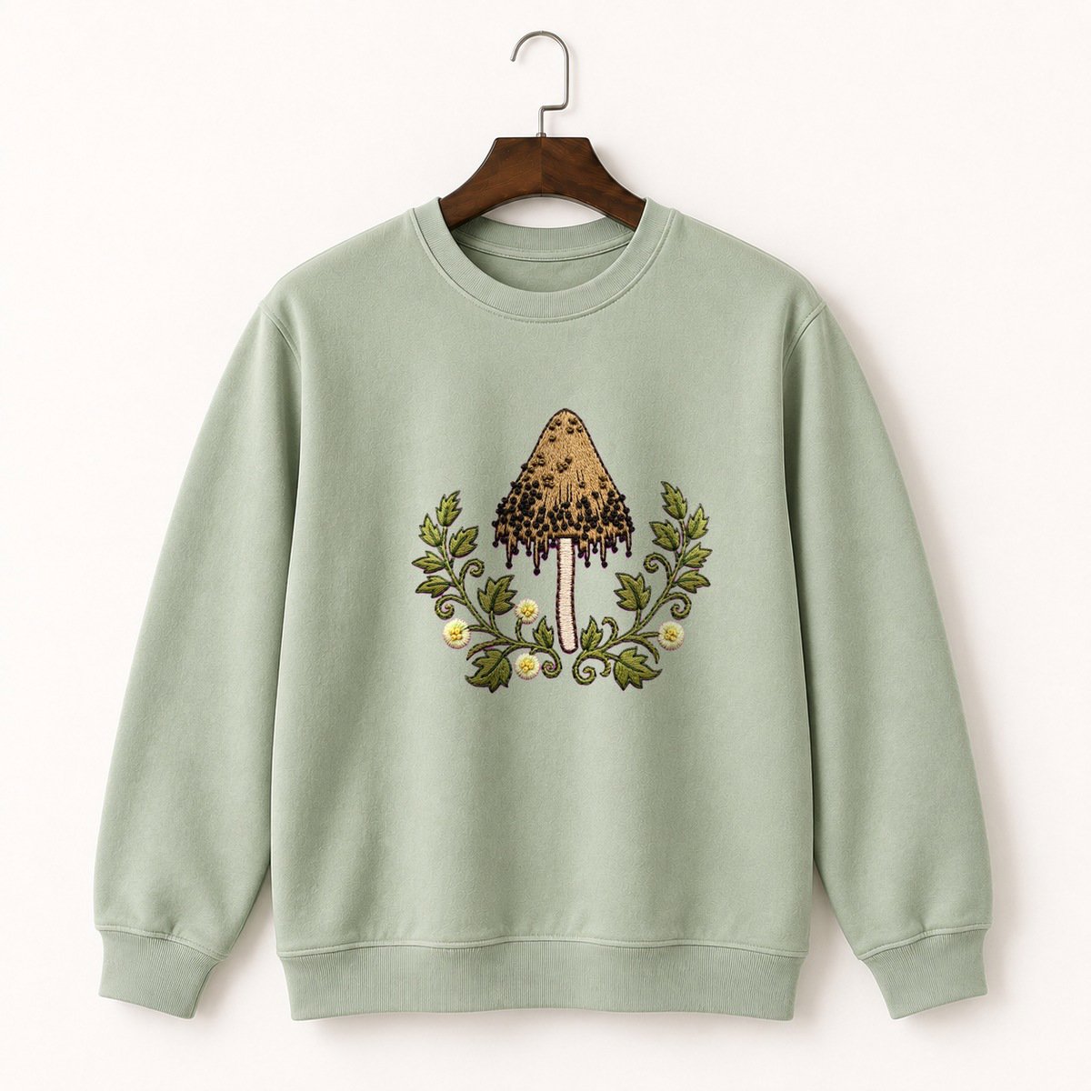 Ink Cap Mushroom Crewneck Sweatshirt 2