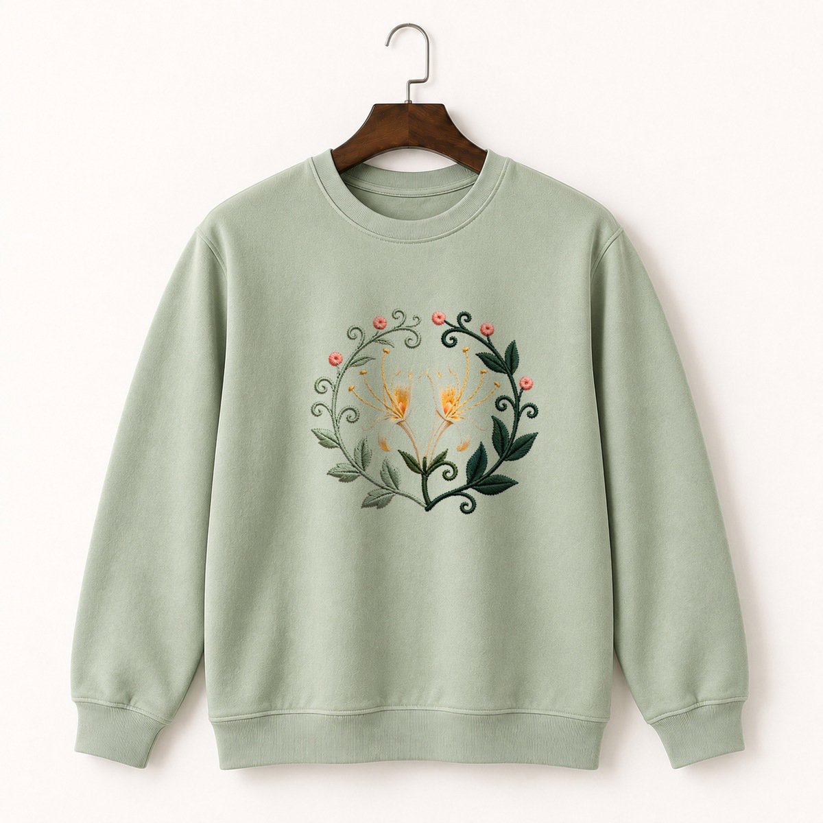 Honeysuckle Flower Crewneck Sweatshirt 2