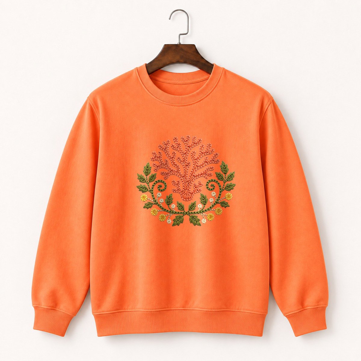 Coral Mushroom Crewneck Sweatshirt 3