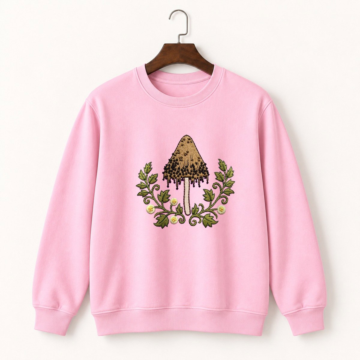 Ink Cap Mushroom Crewneck Sweatshirt 4