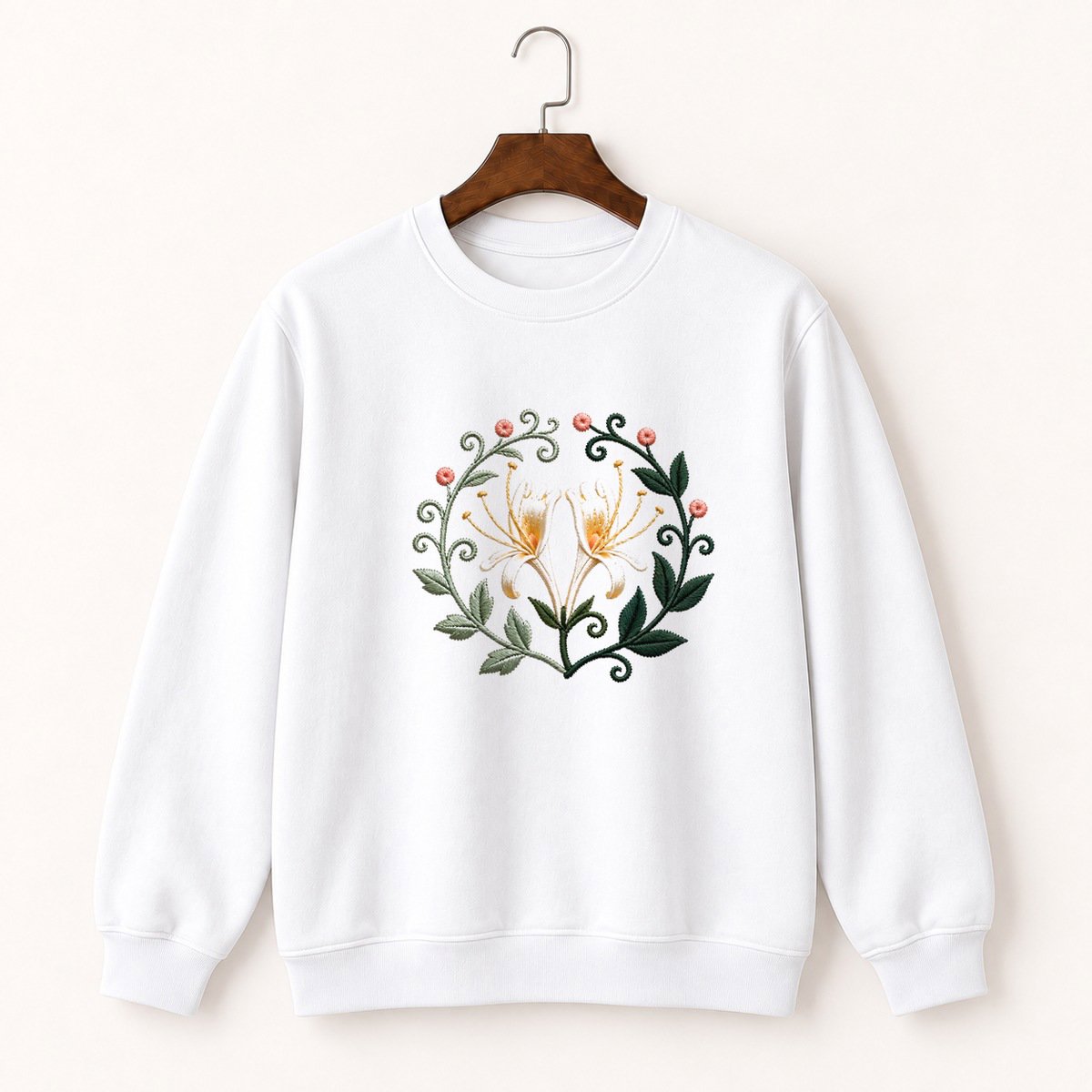 Honeysuckle Flower Crewneck Sweatshirt 5