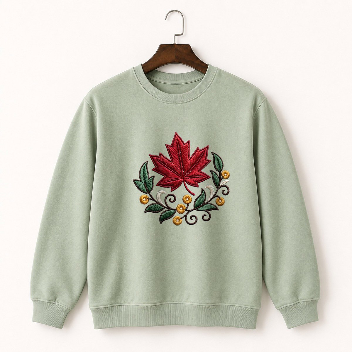 Maple Leaf Crewneck Sweatshirt 2