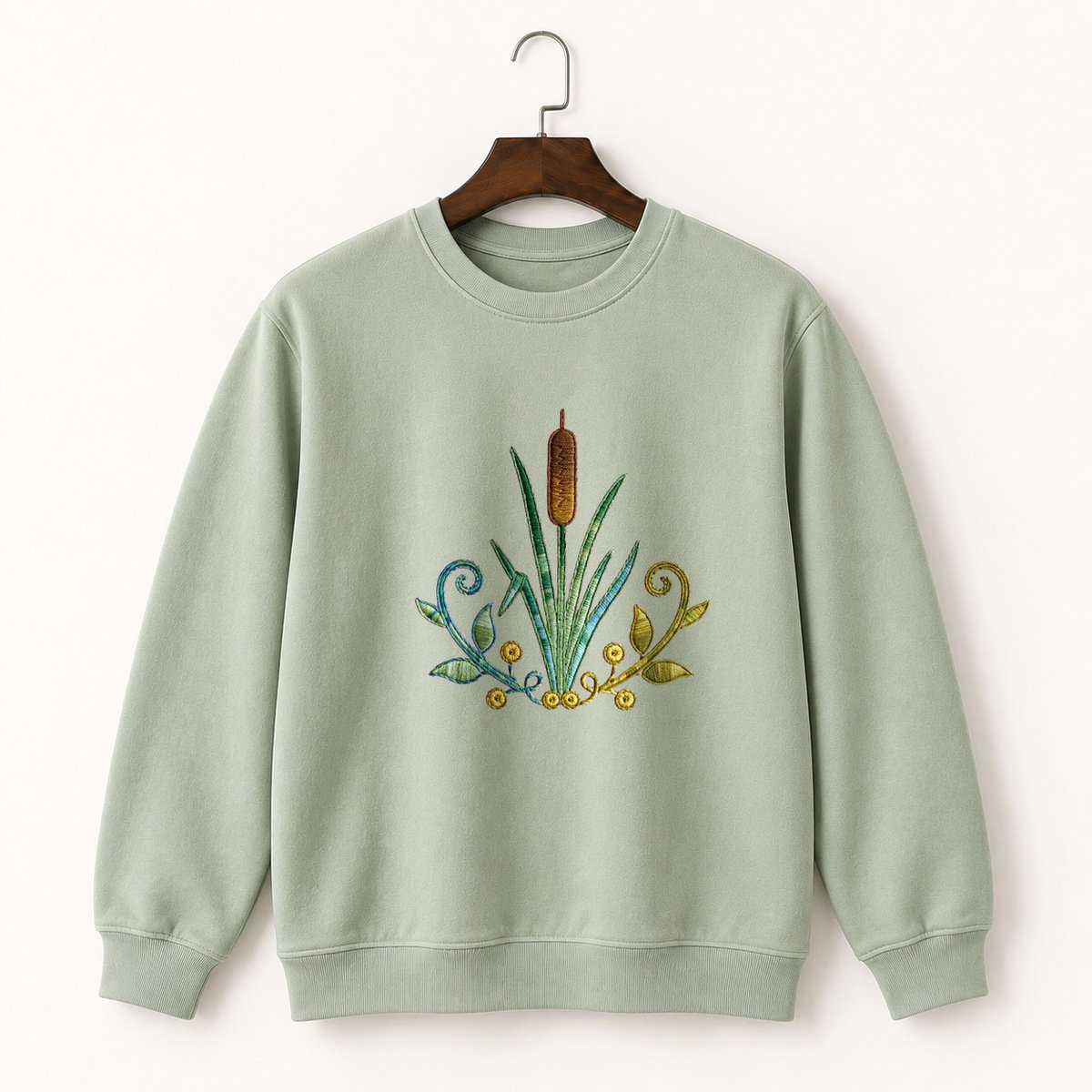 Cattail Plant Crewneck Sweatshirt 2