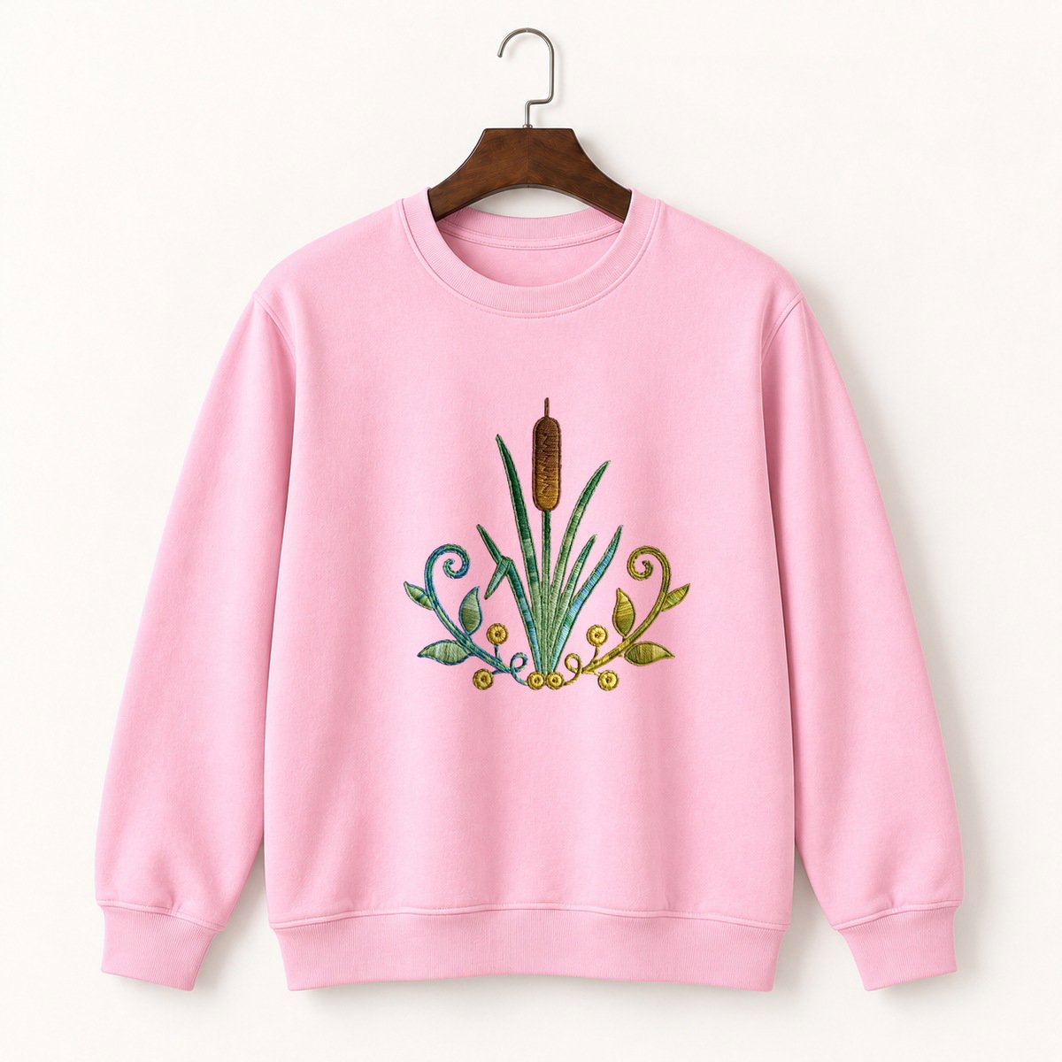 Cattail Plant Crewneck Sweatshirt 4