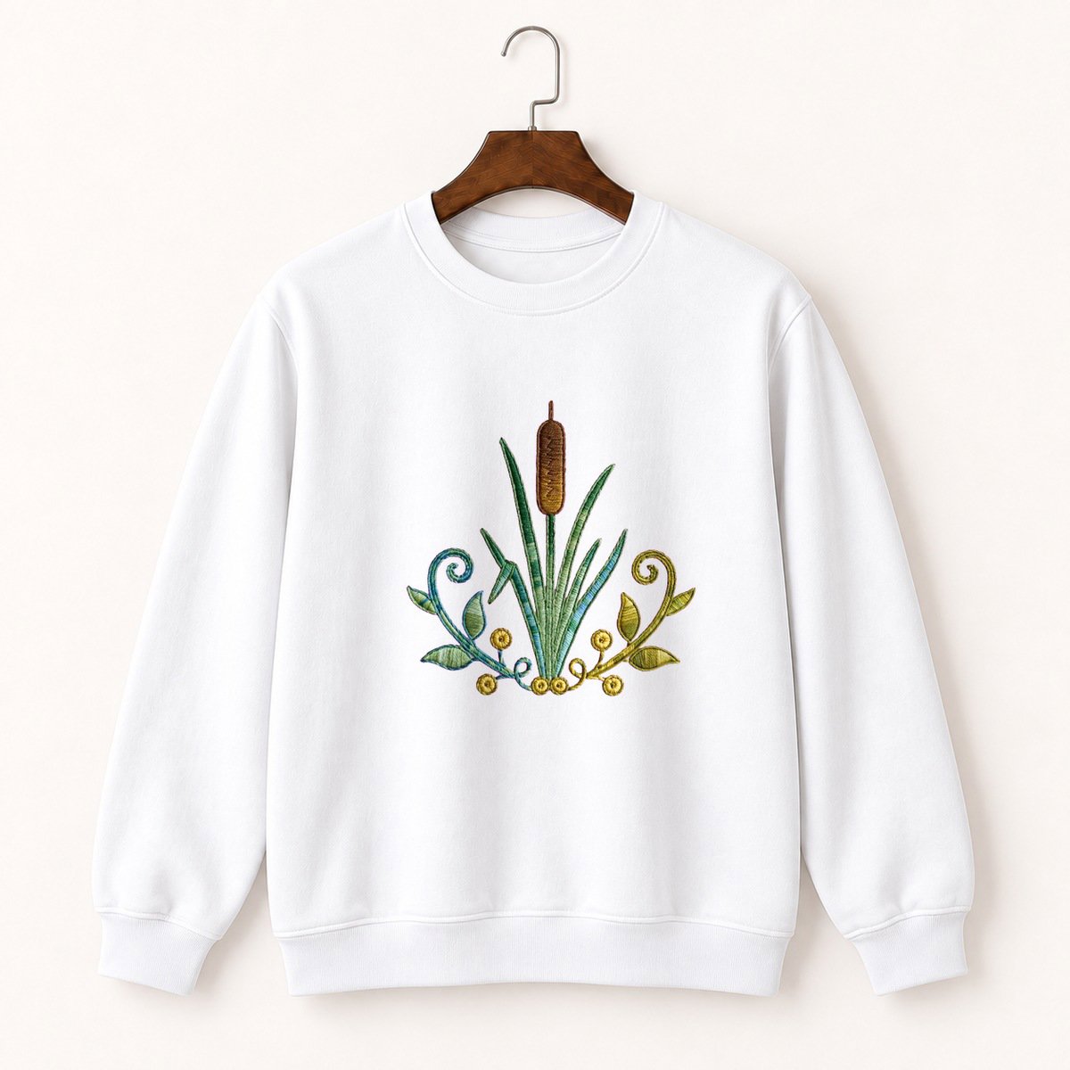 Cattail Plant Crewneck Sweatshirt 5