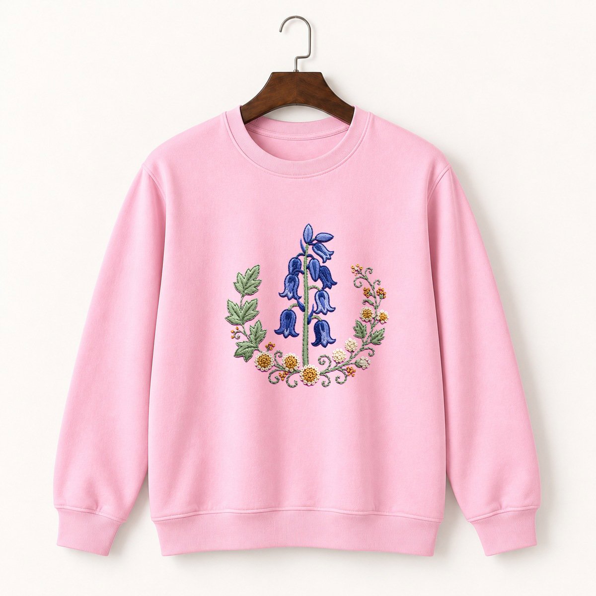 Bluebell Flower Crewneck Sweatshirt 4