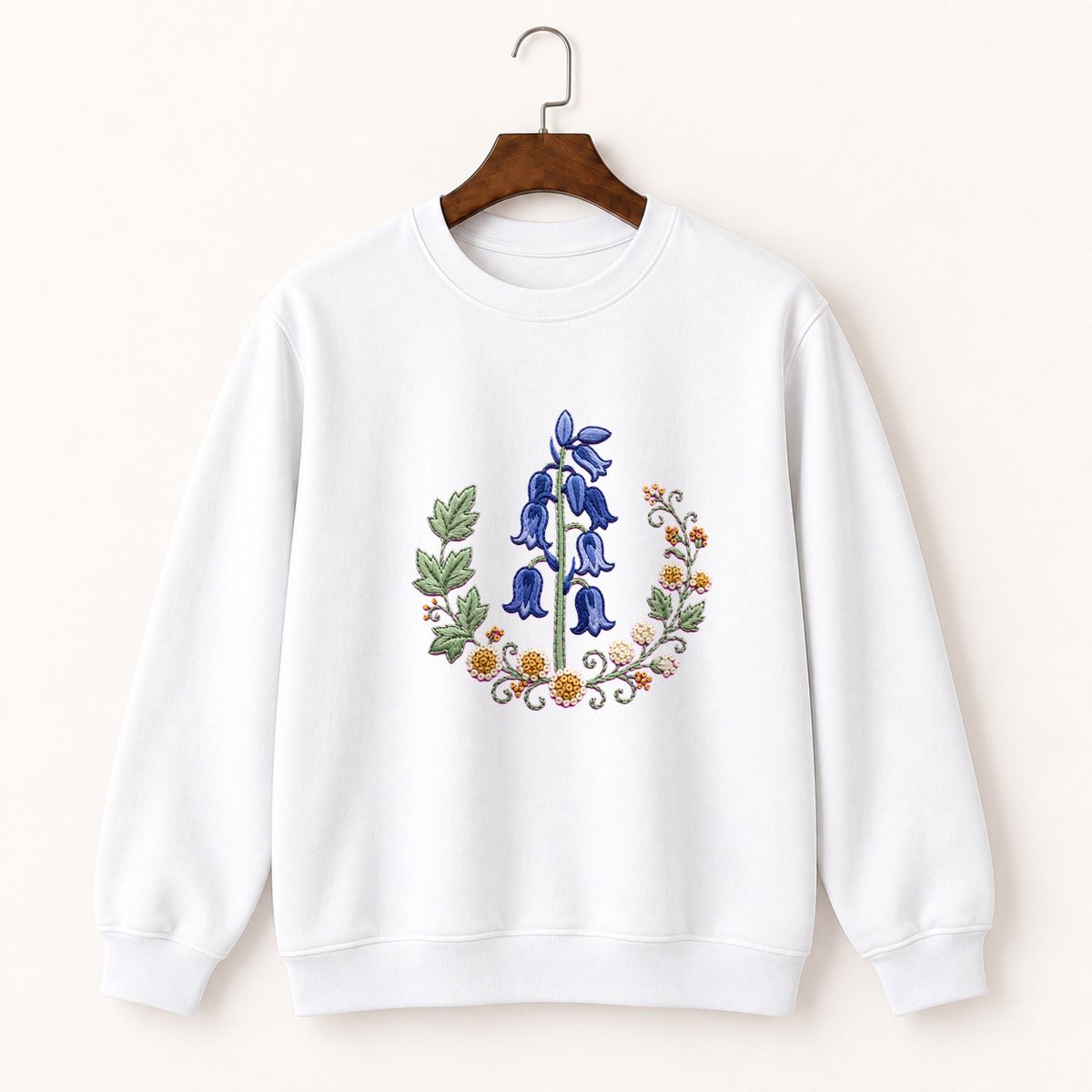 Bluebell Flower Crewneck Sweatshirt 5