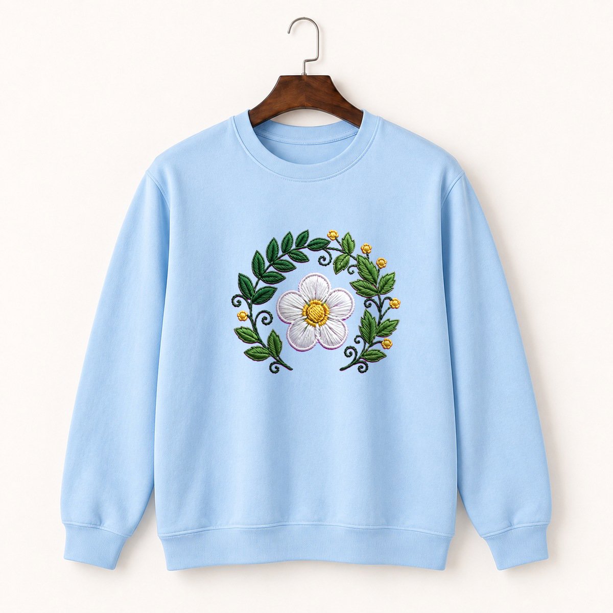 Wild Strawberry Flower Crewneck Sweatshirt 1