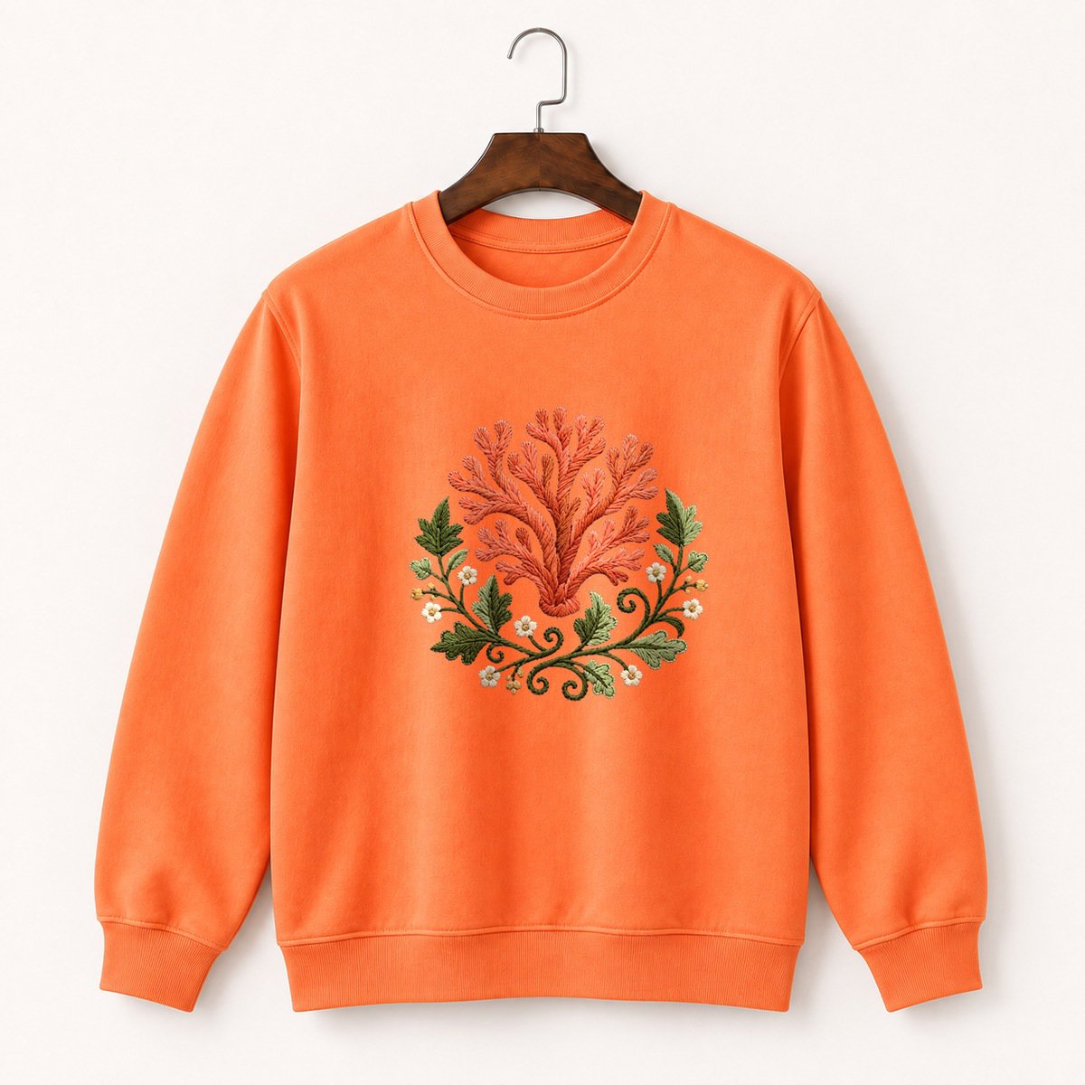 Coral Mushroom Crewneck Sweatshirt 3