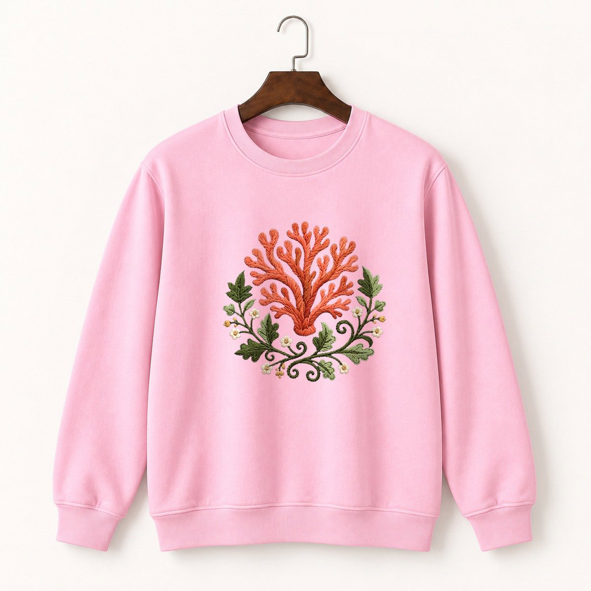 Coral Mushroom Crewneck Sweatshirt 4