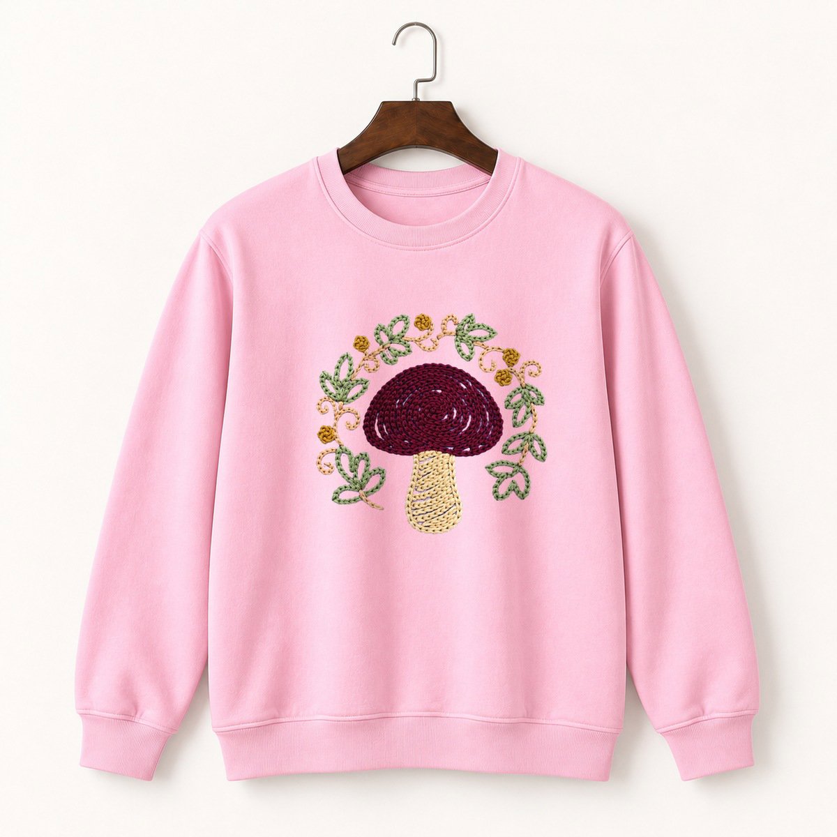 Wine Cap Mushroom Crewneck Sweatshirt 4