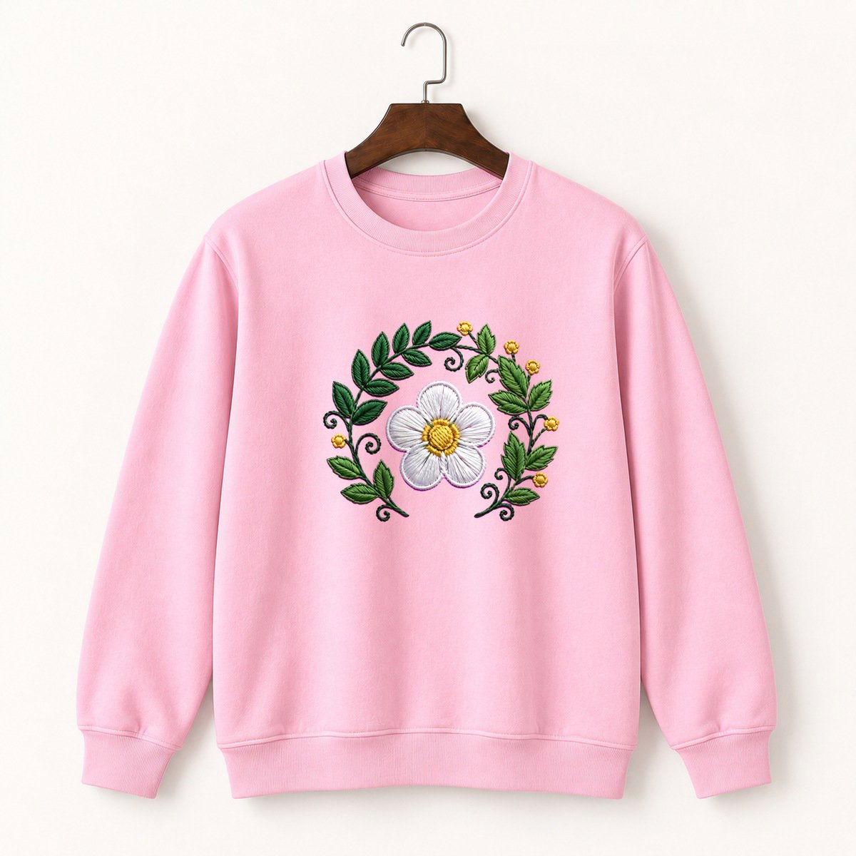 Wild Strawberry Flower Crewneck Sweatshirt 4