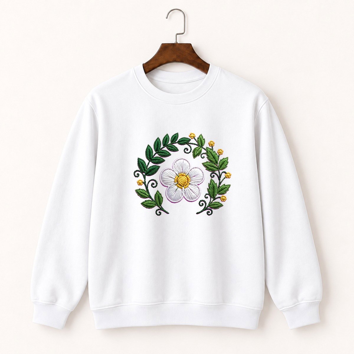 Wild Strawberry Flower Crewneck Sweatshirt 5