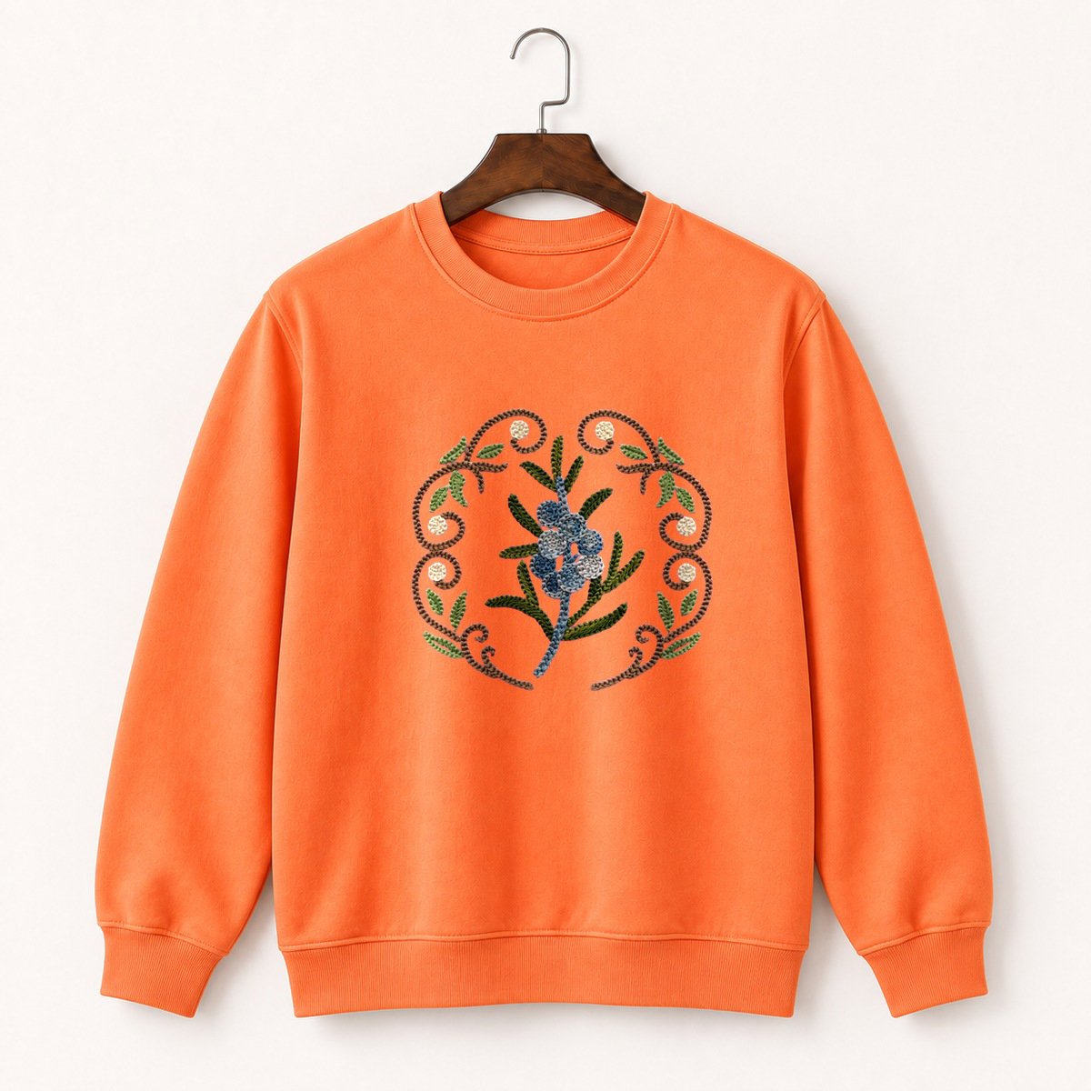 Juniper Berry Branch Crewneck Sweatshirt 3