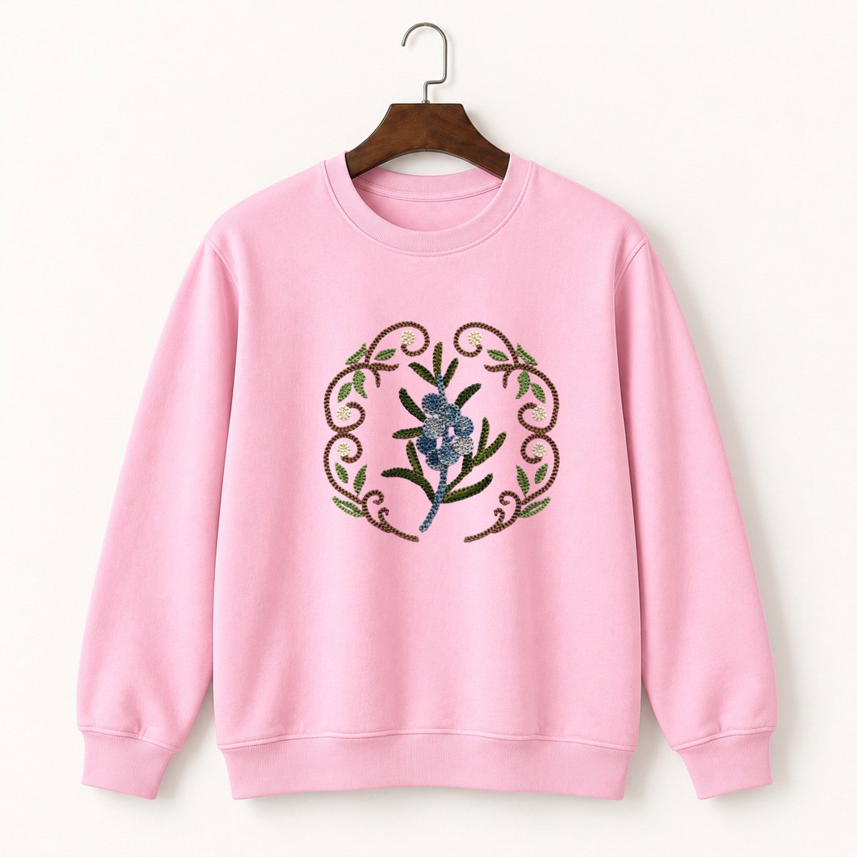 Juniper Berry Branch Crewneck Sweatshirt 4