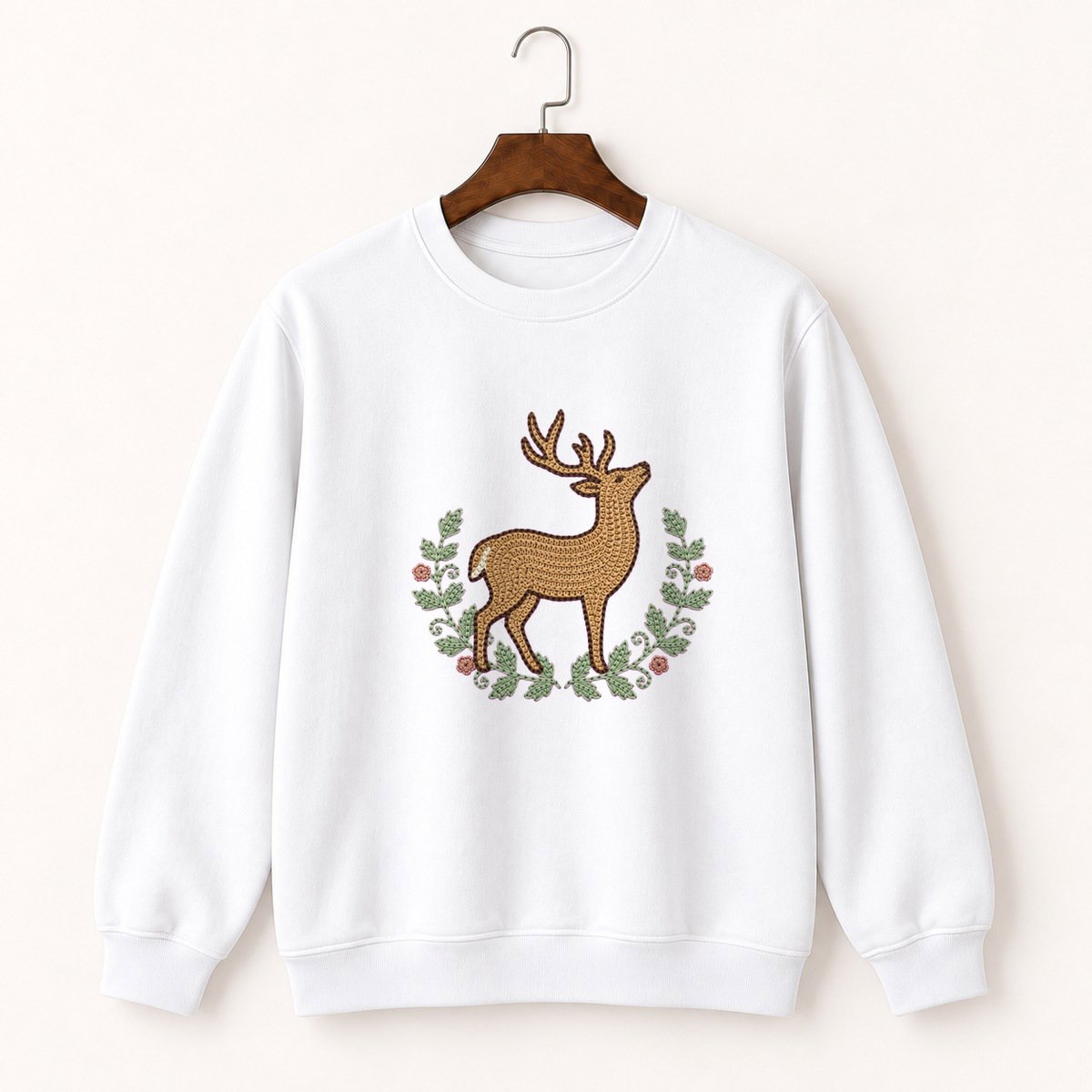 White-Tailed Deer Crewneck Sweatshirt 5