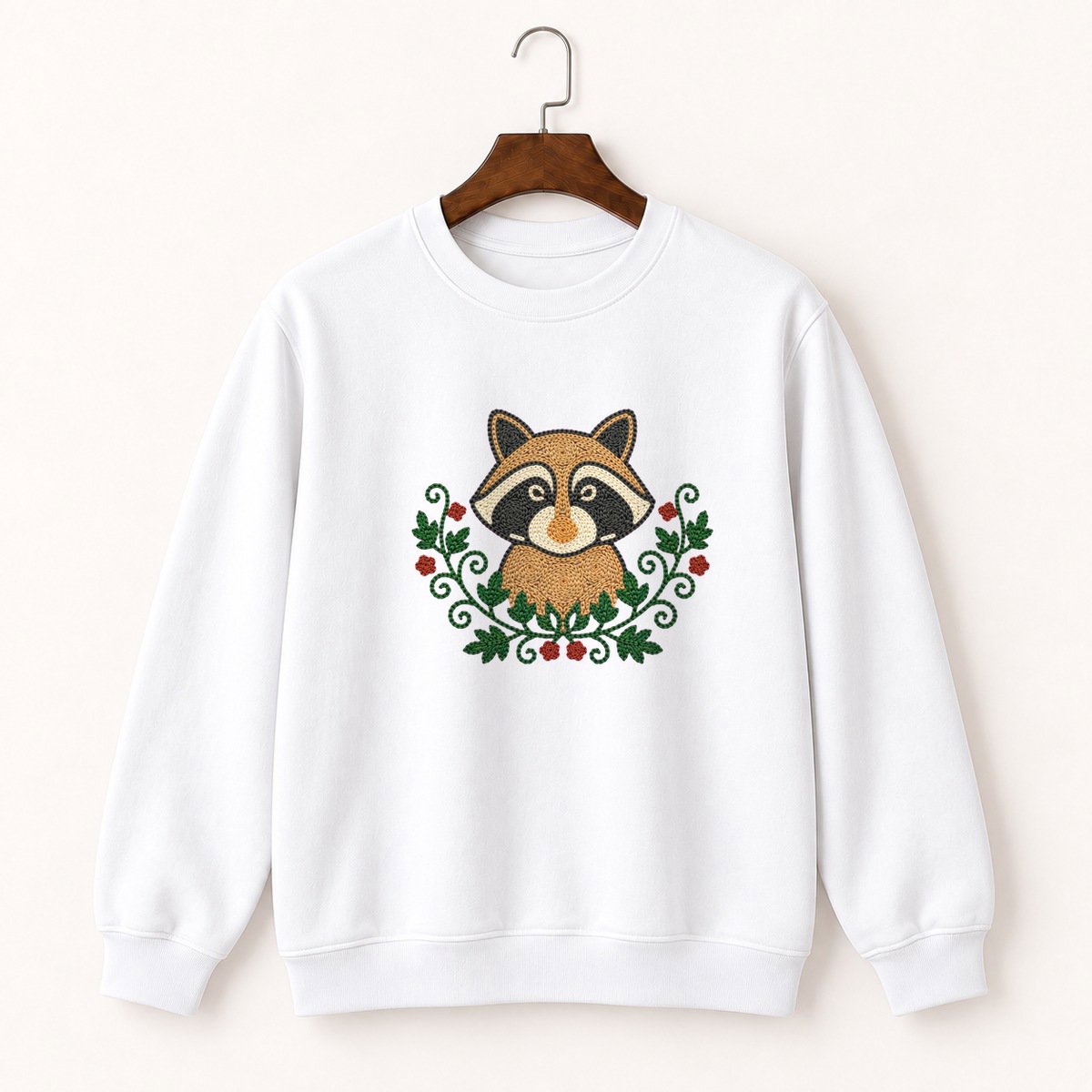 Raccoon Crewneck Sweatshirt 5