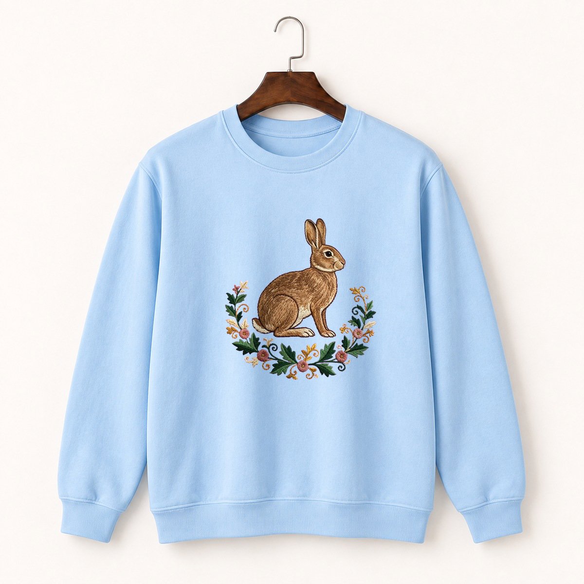 European Rabbit Crewneck Sweatshirt 1