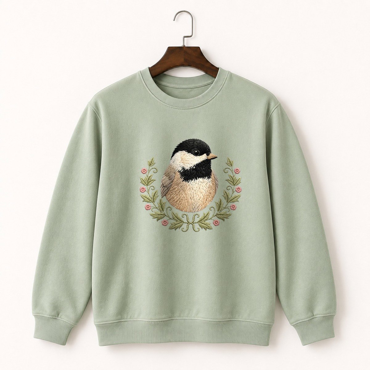 Black-Capped Chickadee Crewneck Sweatshirt 2