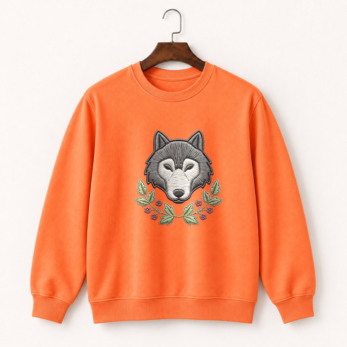 Gray Wolf Crewneck Sweatshirt 3