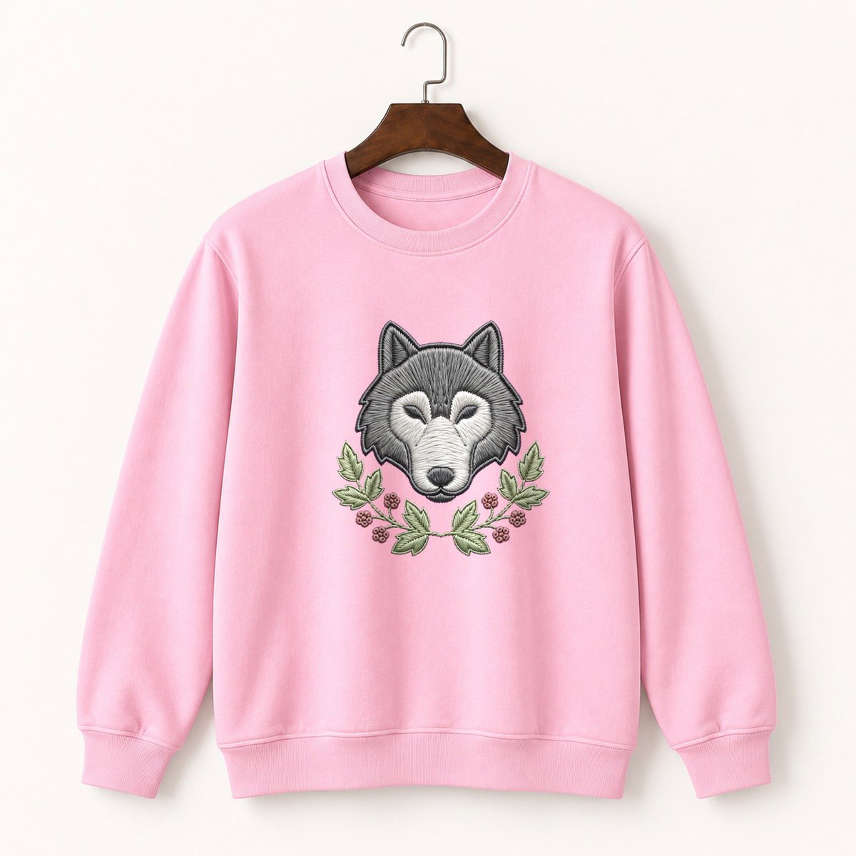 Gray Wolf Crewneck Sweatshirt 4