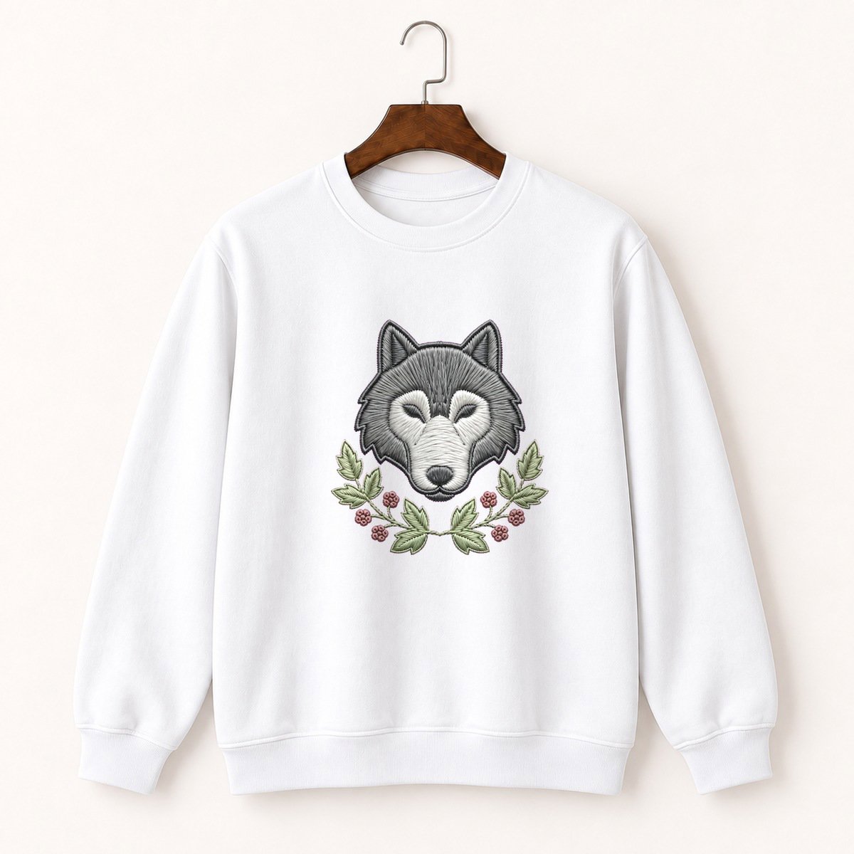 Gray Wolf Crewneck Sweatshirt 5