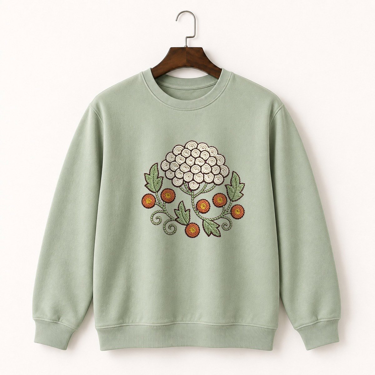 Yarrow Flower Crewneck Sweatshirt 2