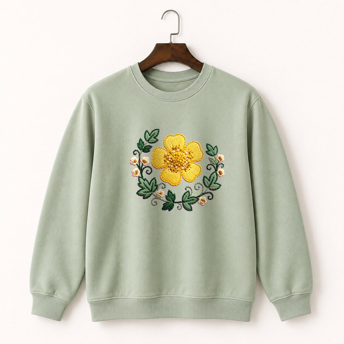 Buttercup Flower Crewneck Sweatshirt 2