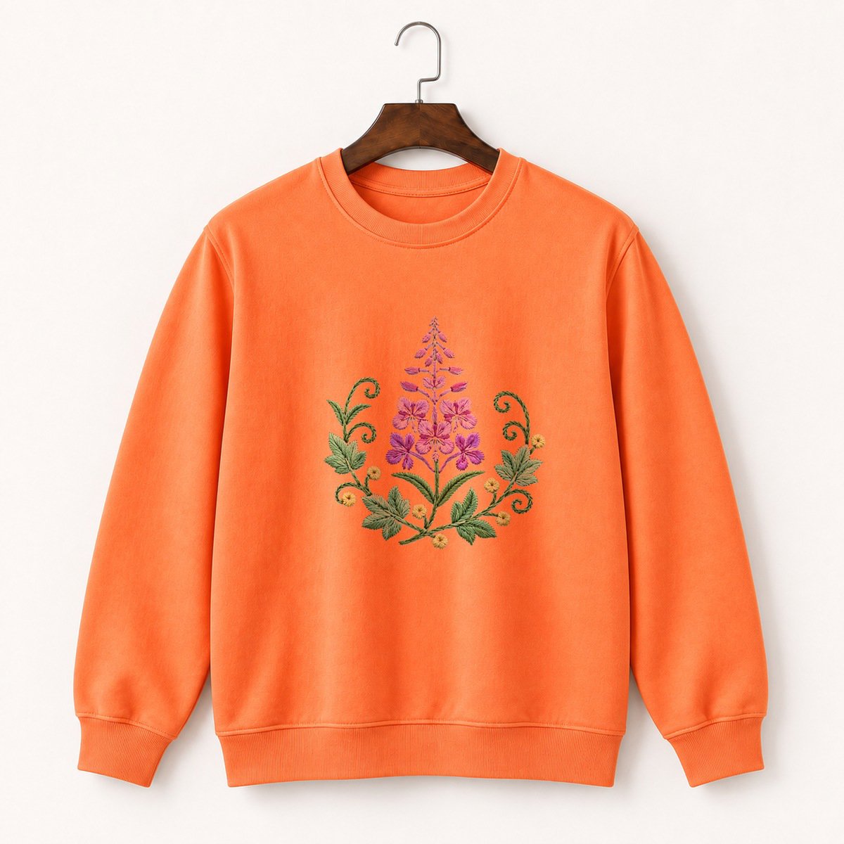 Fireweed Flower Crewneck Sweatshirt 3