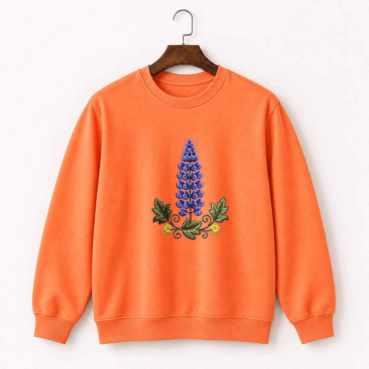 Lupine Flower Crewneck Sweatshirt 3
