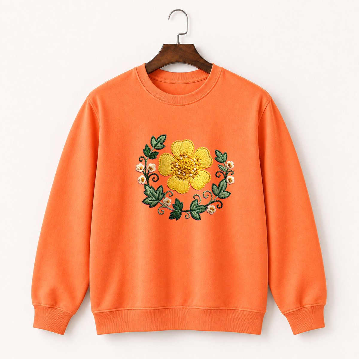 Buttercup Flower Crewneck Sweatshirt 3