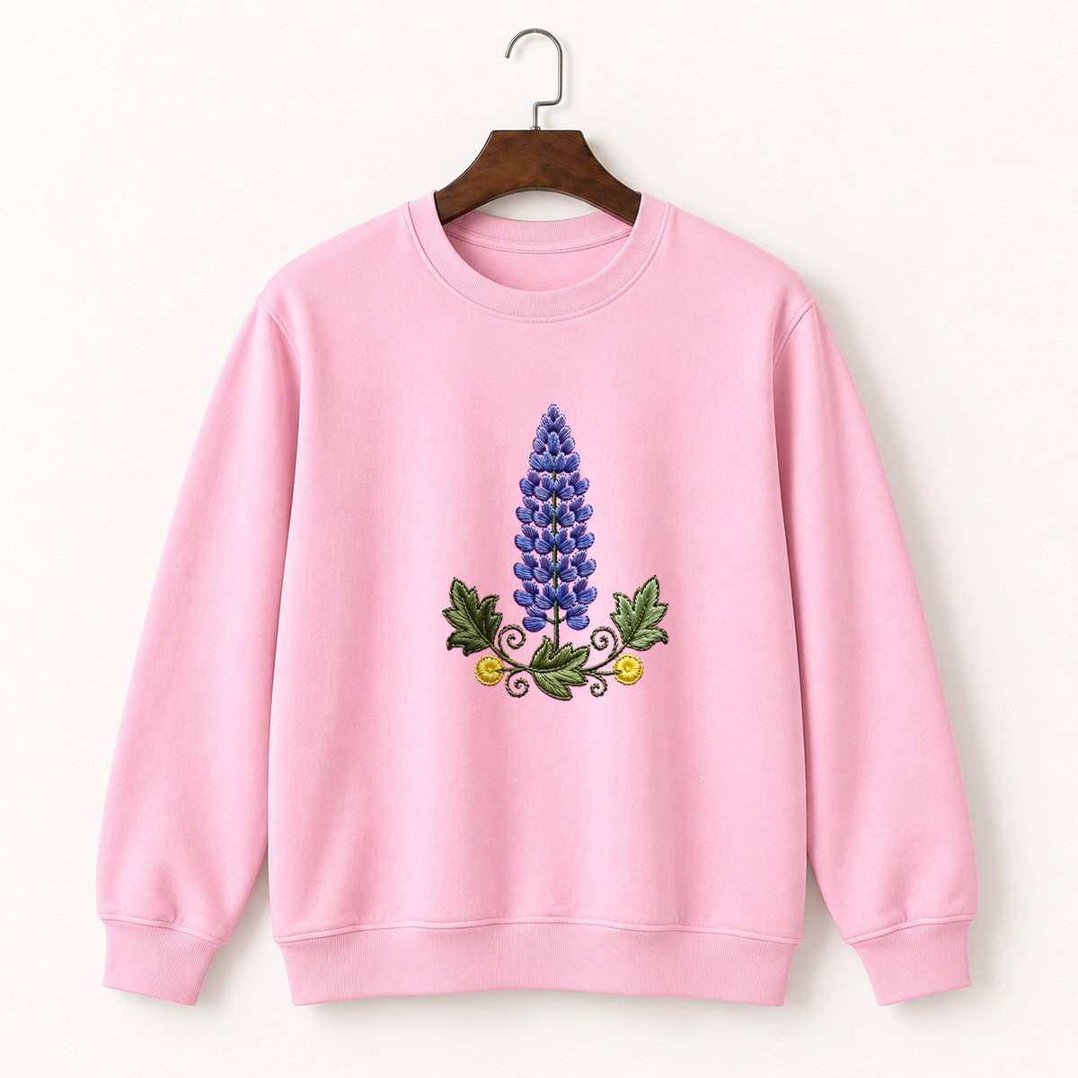 Lupine Flower Crewneck Sweatshirt 4