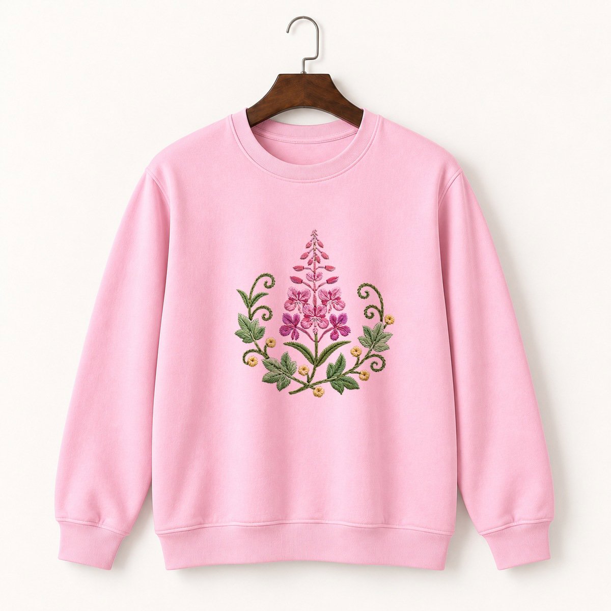 Fireweed Flower Crewneck Sweatshirt 4