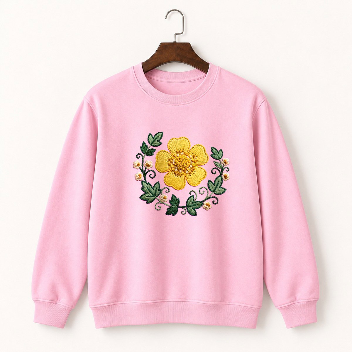 Buttercup Flower Crewneck Sweatshirt 4