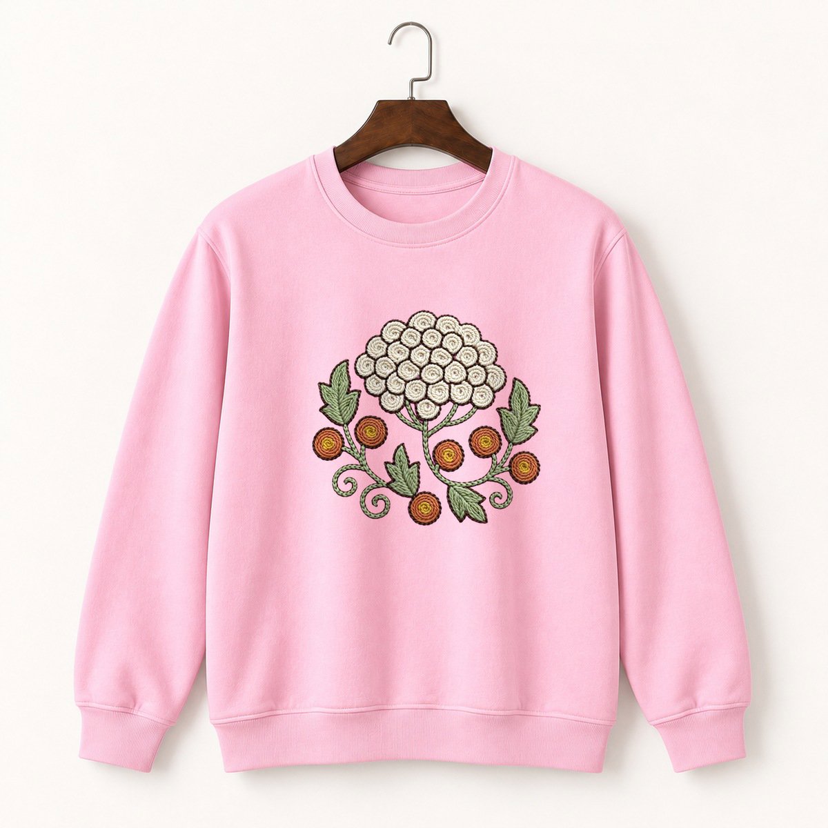 Yarrow Flower Crewneck Sweatshirt 4