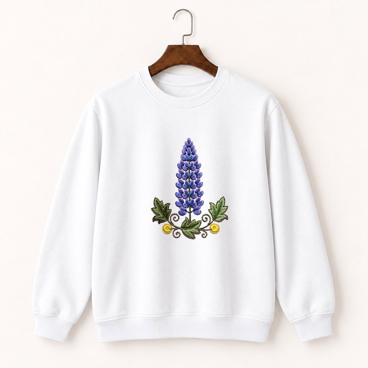 Lupine Flower Crewneck Sweatshirt 5