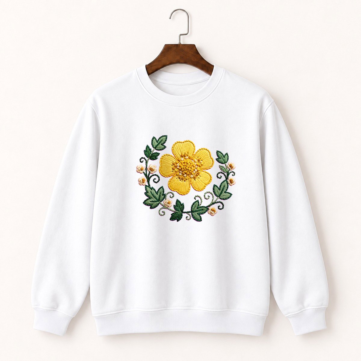 Buttercup Flower Crewneck Sweatshirt 5