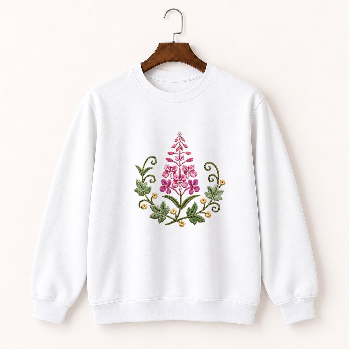 Fireweed Flower Crewneck Sweatshirt 5