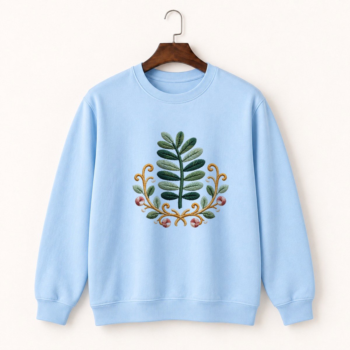 Fern Frond Crewneck Sweatshirt 1