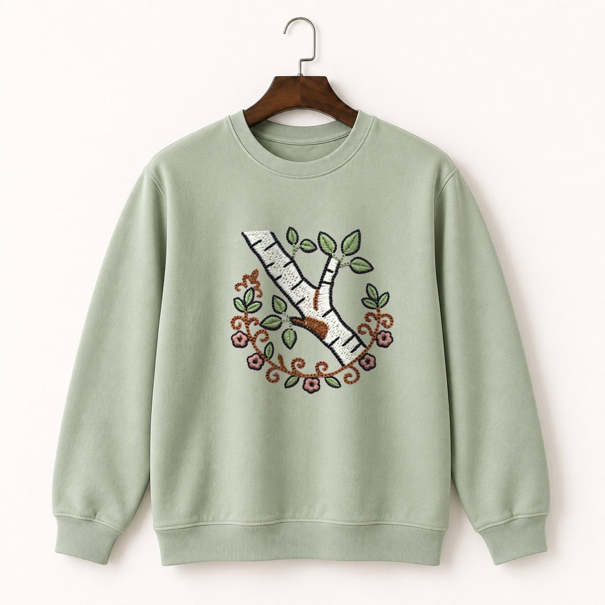 Birch Branch Crewneck Sweatshirt 2