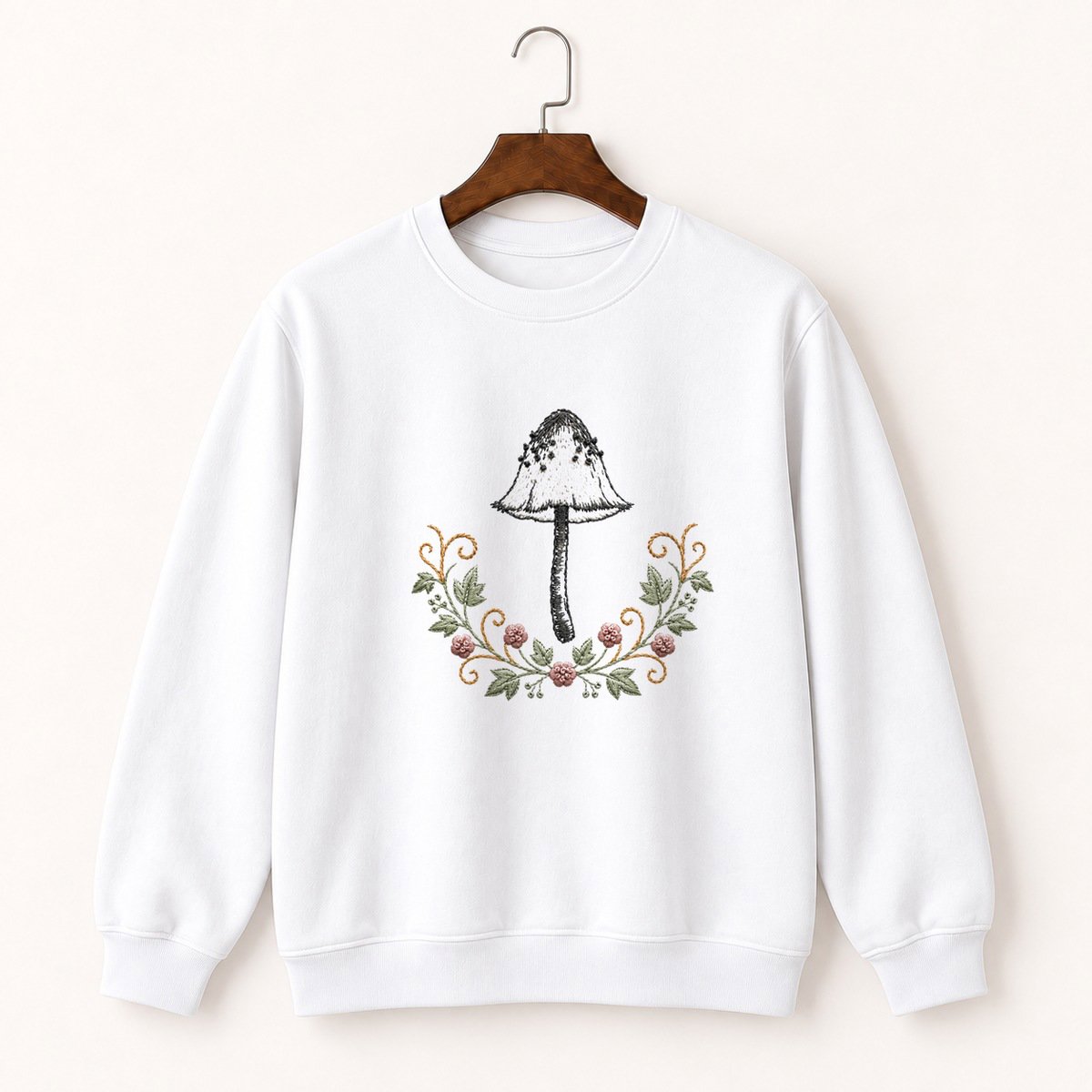 Ink Cap Mushroom Crewneck Sweatshirt 5