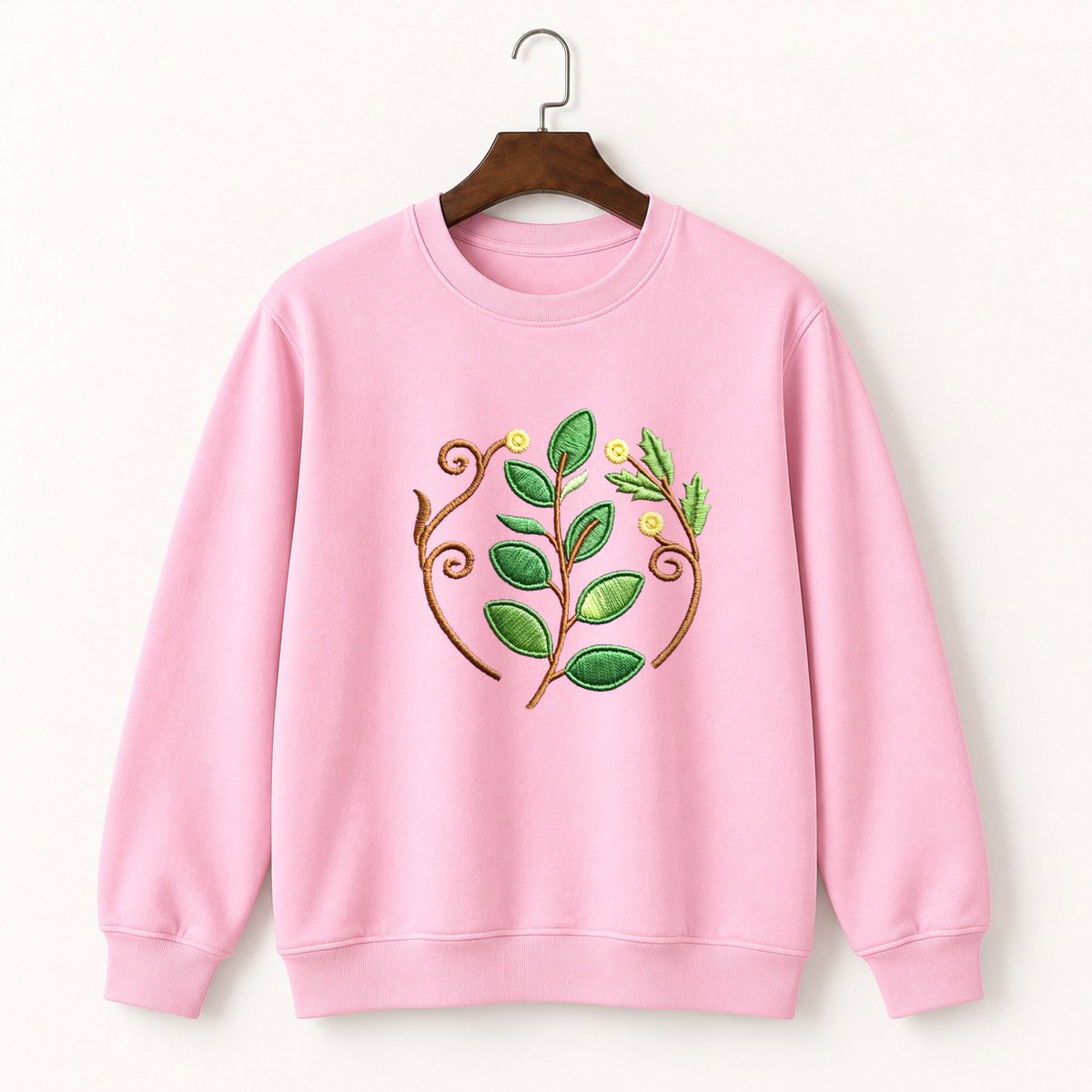 Eucalyptus Branch Crewneck Sweatshirt 4