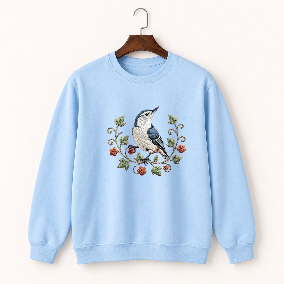 White-Breasted Nuthatch Crewneck Sweatshirt 1