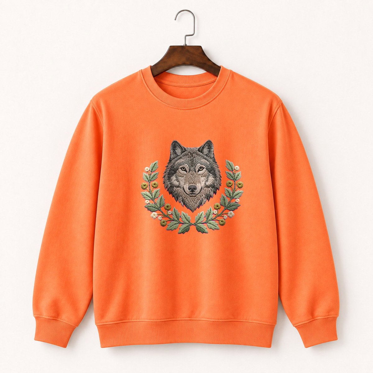 Gray Wolf Crewneck Sweatshirt 3