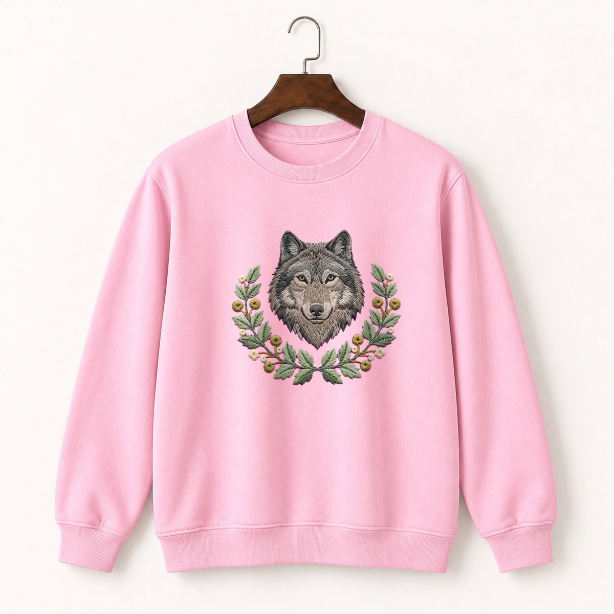 Gray Wolf Crewneck Sweatshirt 4