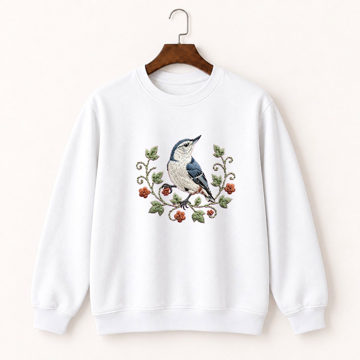White-Breasted Nuthatch Crewneck Sweatshirt 5